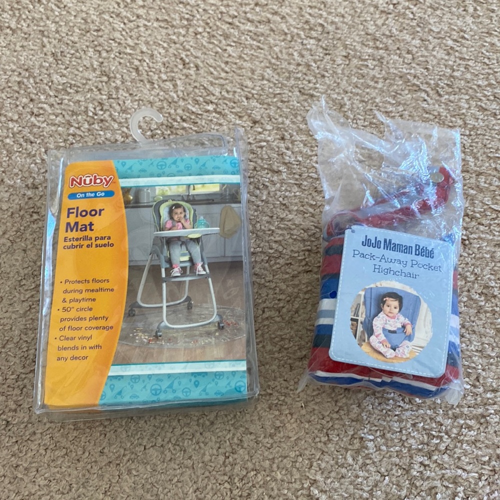 Travel highchair & floor mat